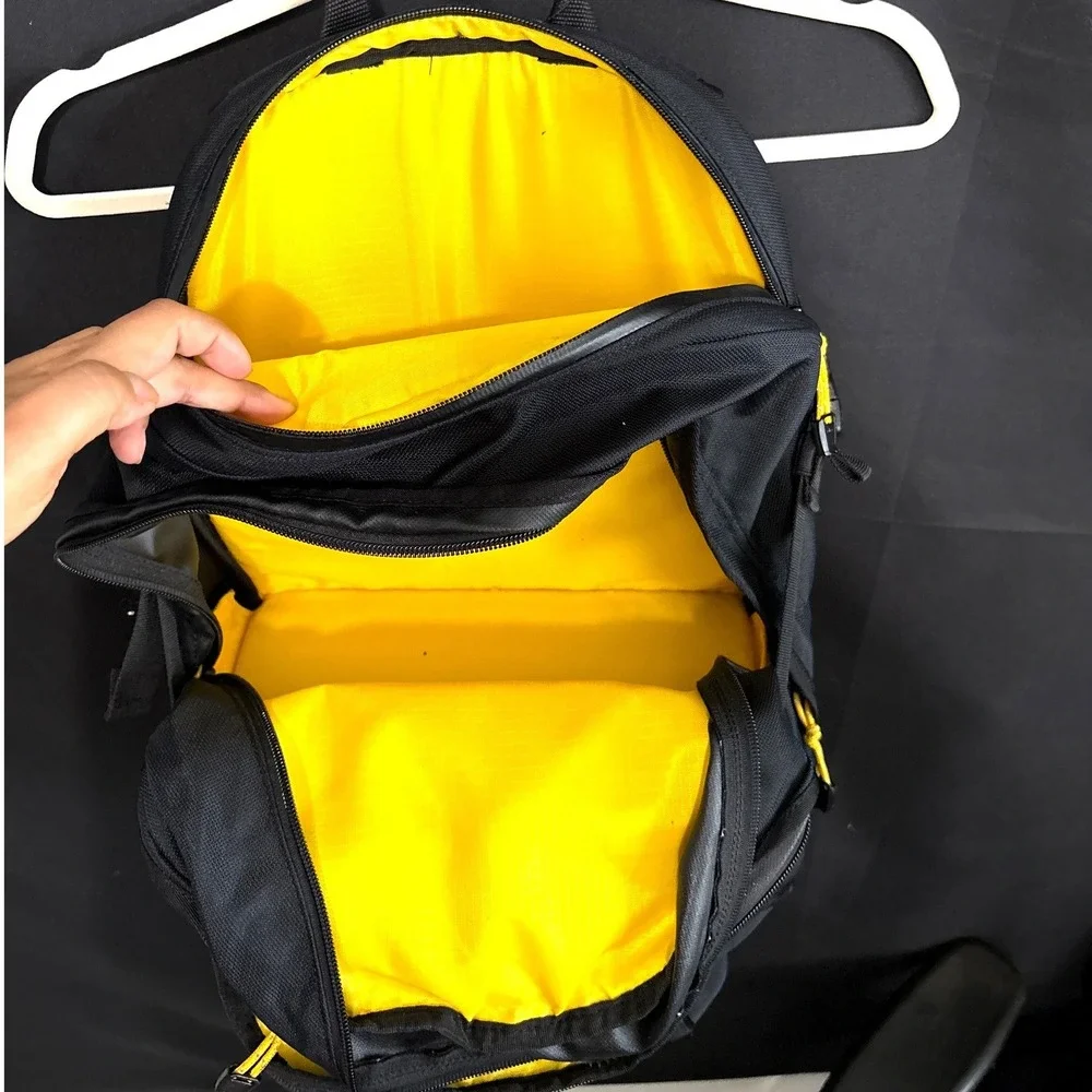 Mountainsmith Spectrum Camera Backpack Black Yellow Padded DSLR Laptop Bag